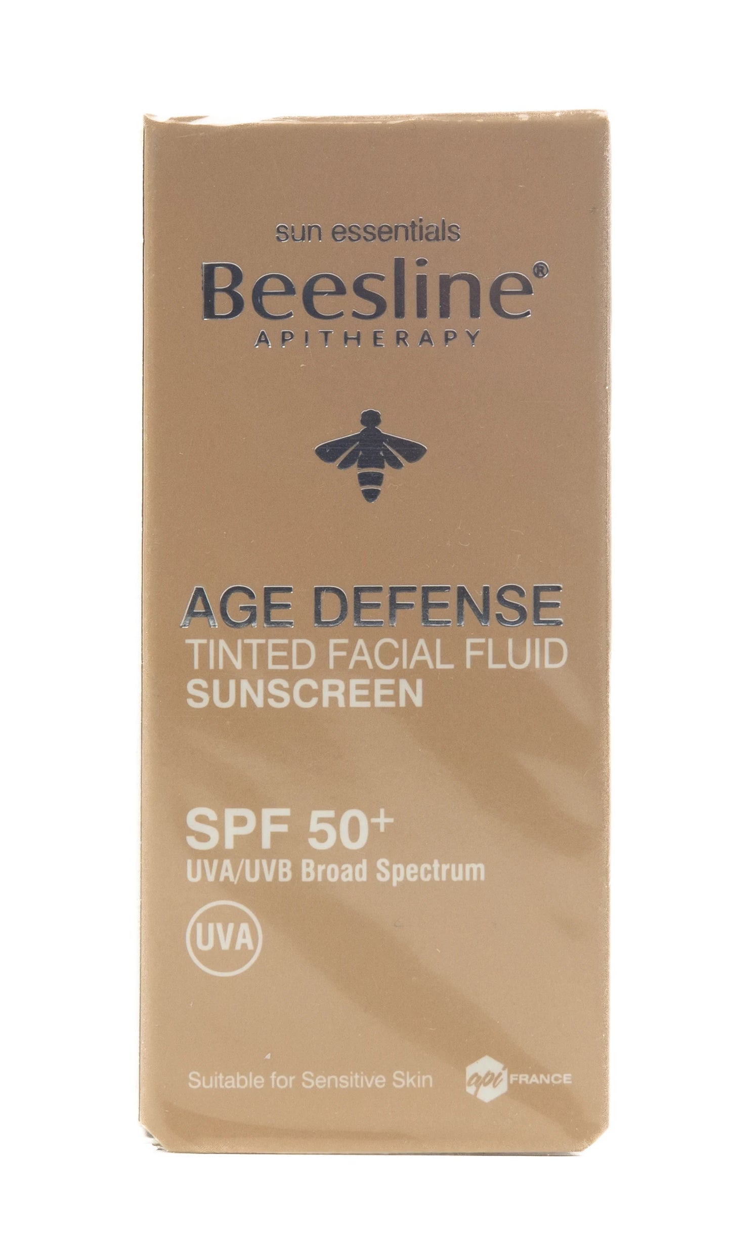 Beesline Age Defense Facial Sun Screen Spf 50+ Tinted Fluid 40 Ml