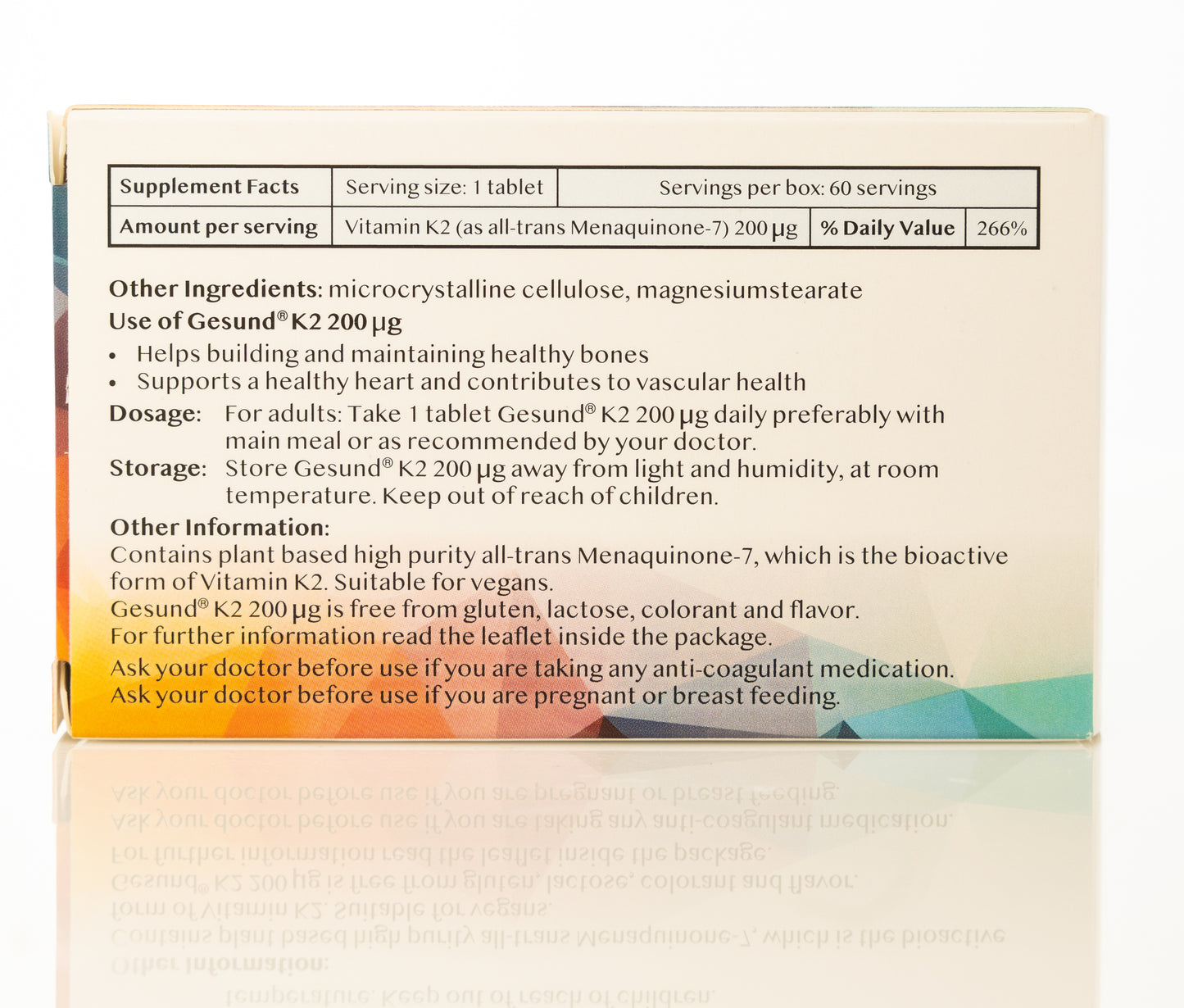 Gesund K2 200Mcg 60 Tablet