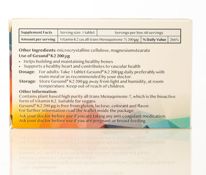 Gesund K2 200Mcg 60 Tablet