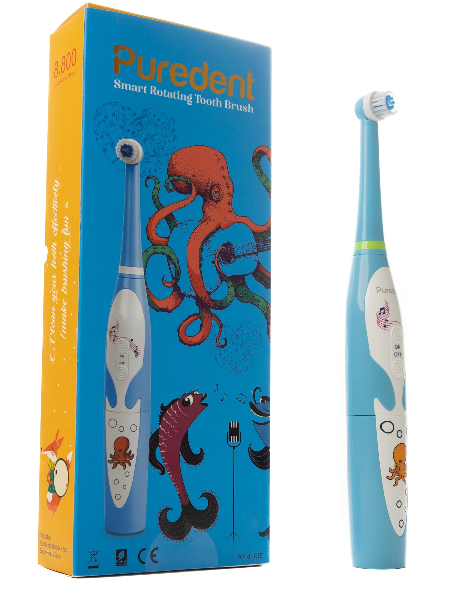 Puredent Smart Rotating Toothbrush-Blue AM48015