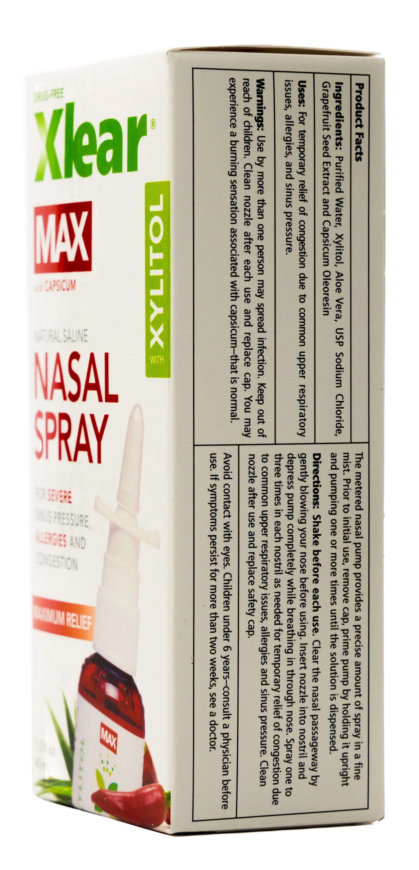 Xlear Max Nasal Spray 45Ml