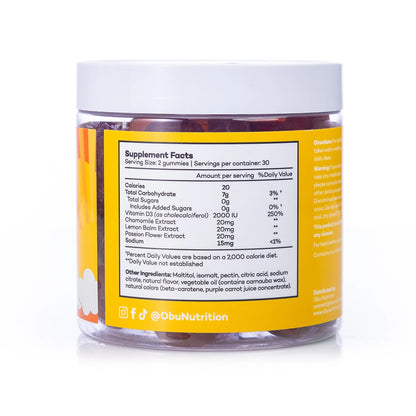 OBU Vitamin D3 Gummies Peach Flavor 60 Gummies