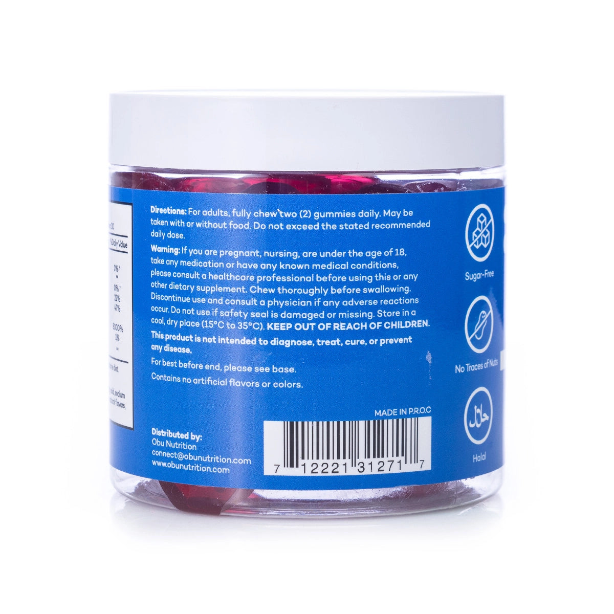 OBU Hair Skin and Nails 60 Gummies