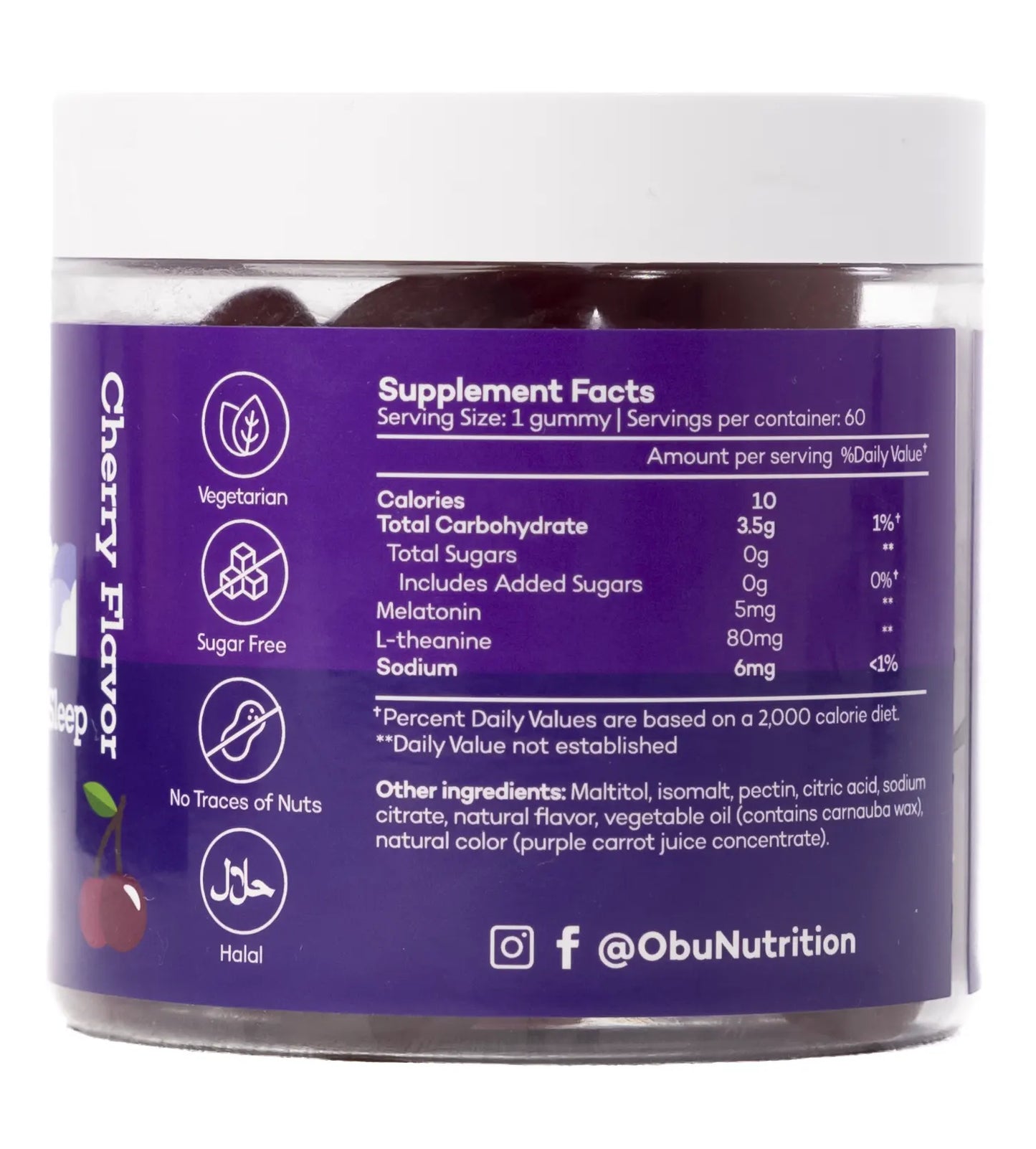 OBU Extra Strength Sleep Gummies 60 Gummies