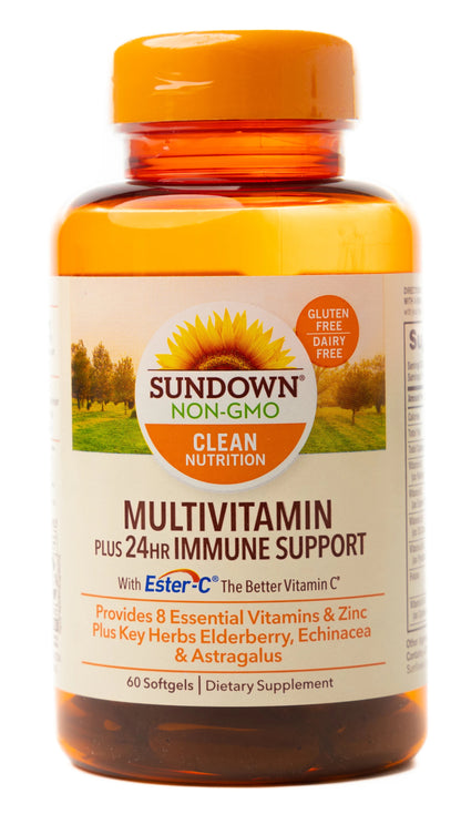 Sundown multivitamin Plus 24hr Immune Support 60 Softgels