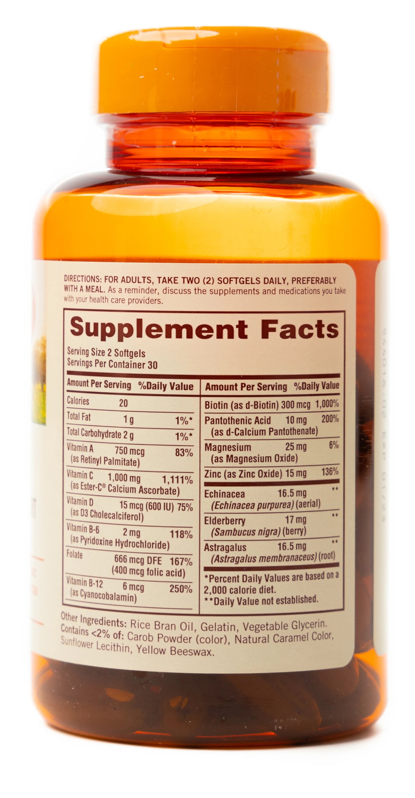 Sundown multivitamin Plus 24hr Immune Support 60 Softgels
