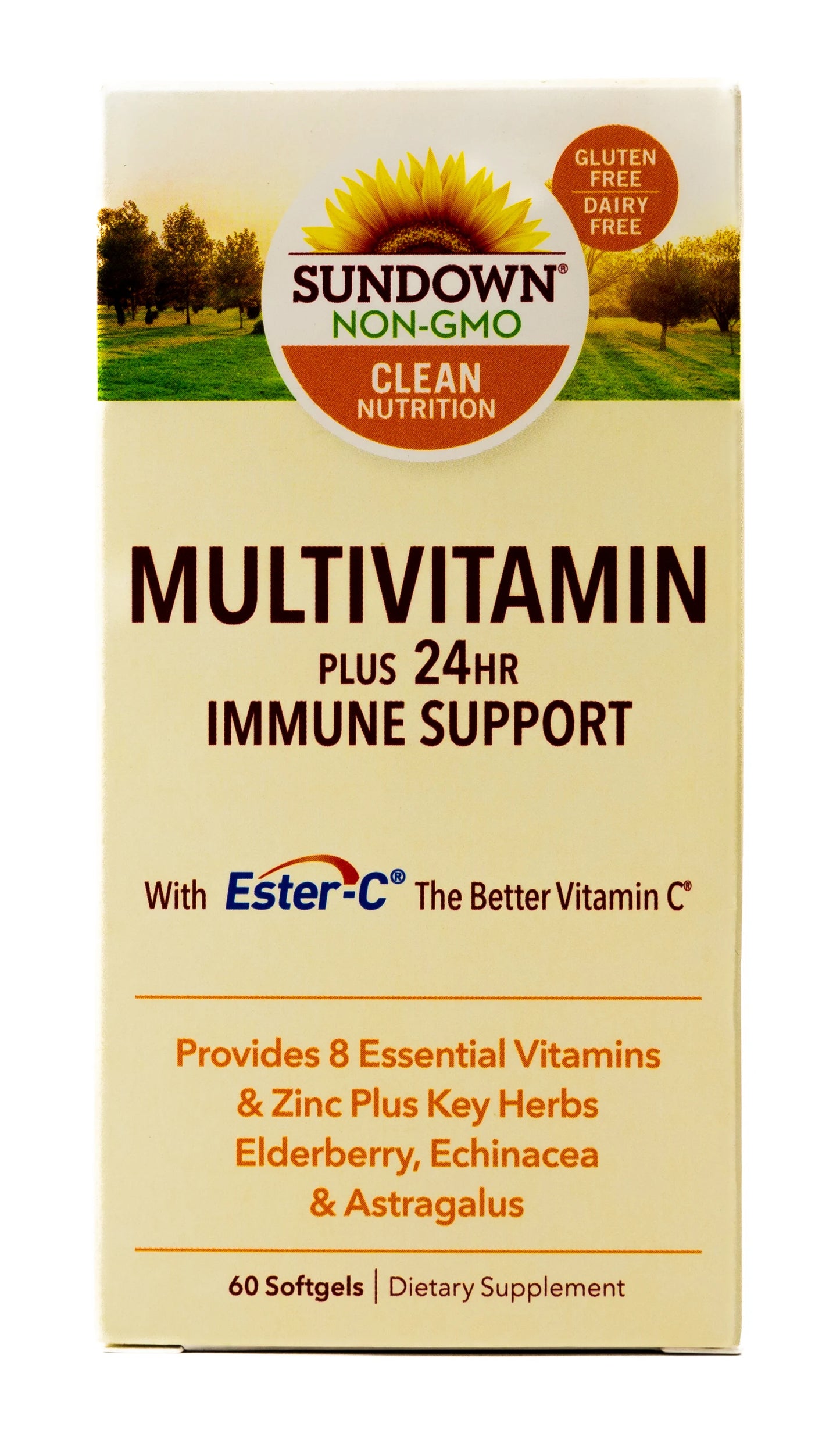 Sundown multivitamin Plus 24hr Immune Support 60 Softgels