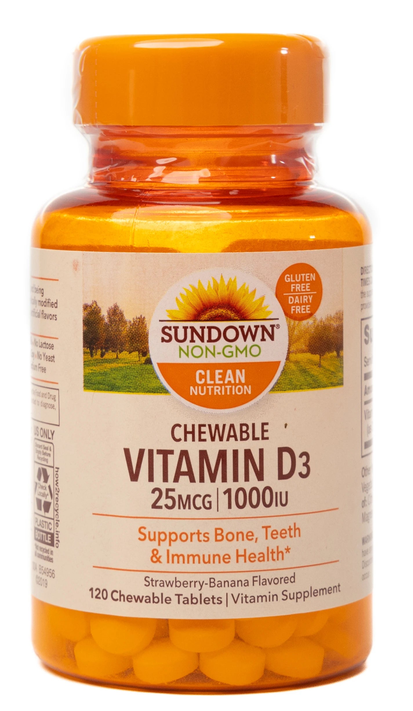 Sundown Vitamin D3 1000IU 120 Chewable Tablets