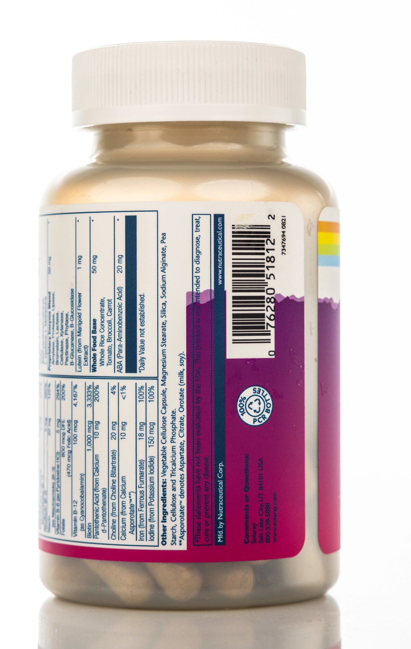 Solaray Once Daily Active Woman multivitamin 90 Capsules