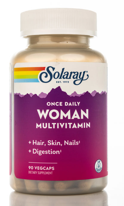 Solaray Once Daily Active Woman multivitamin 90 Capsules