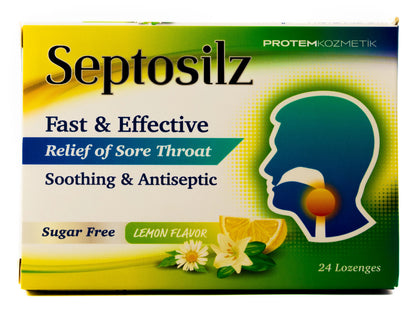 Septosilz Lemon Sugar Free 24 Lozenges