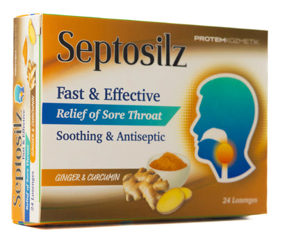 Septosilz Ginger & Curcumin 24 Lozenges