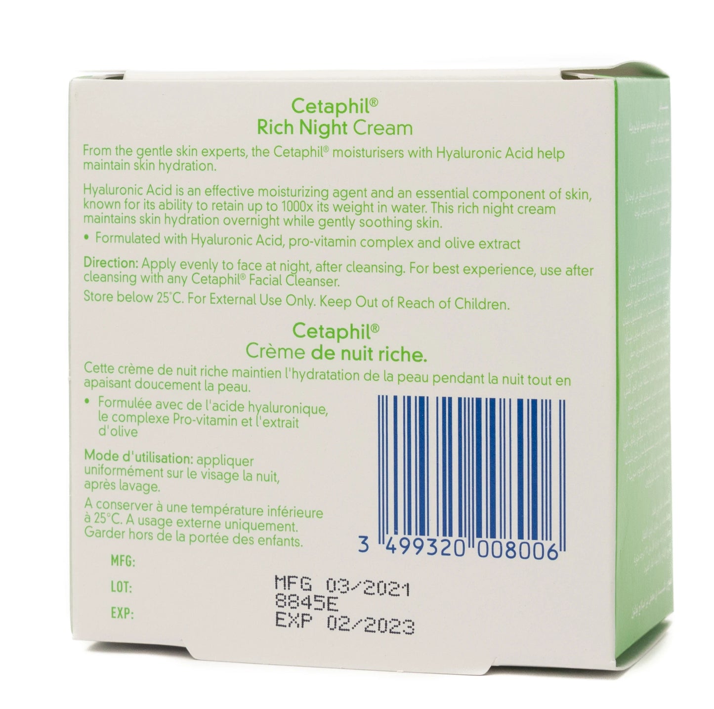 Cetaphil Rich Night Cream with Hyaluronic Acid 48 Gm
