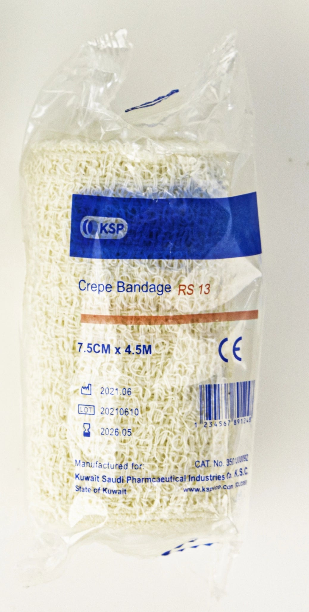 Ksp Crepe Bandage Rs 7.5 Cm X 4.5 M