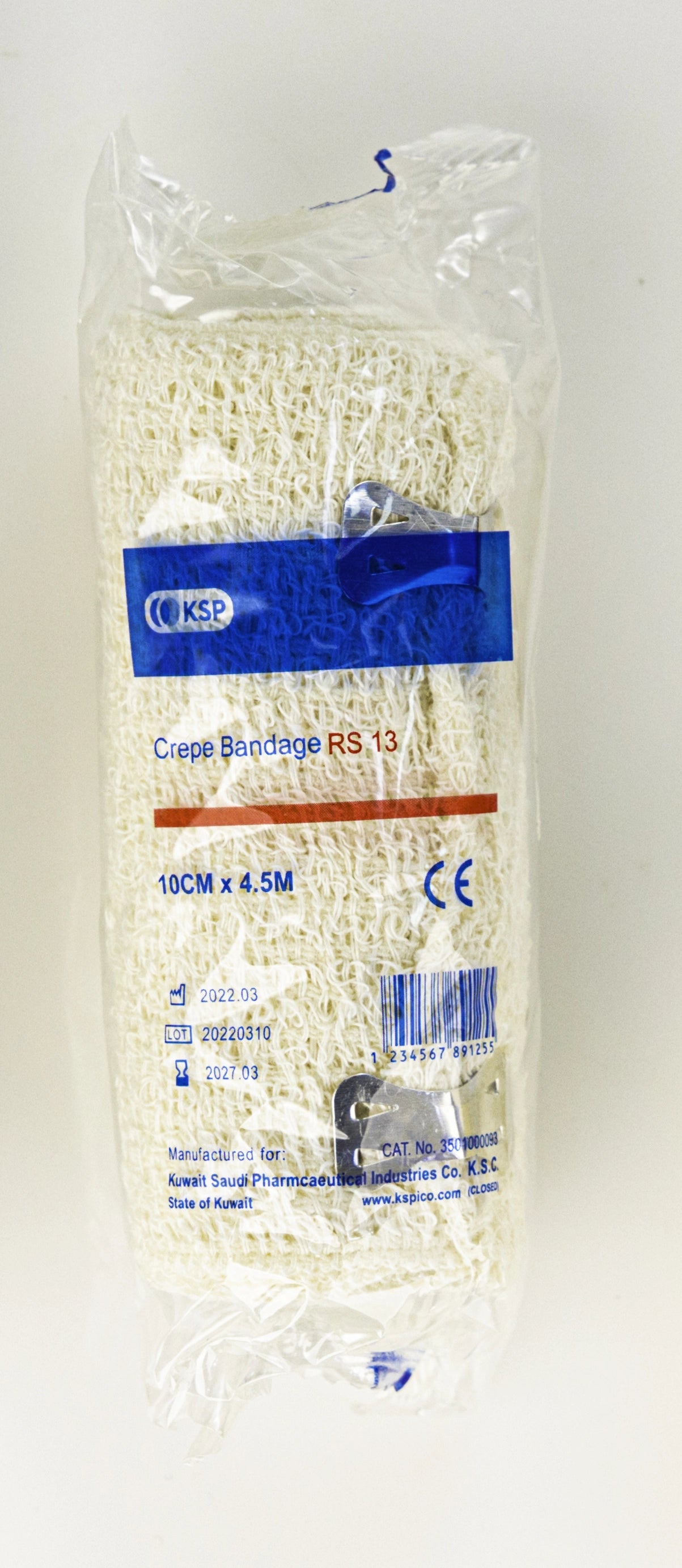 Ksp Crepe Bandage Rs 10 Cm X 4.5 M