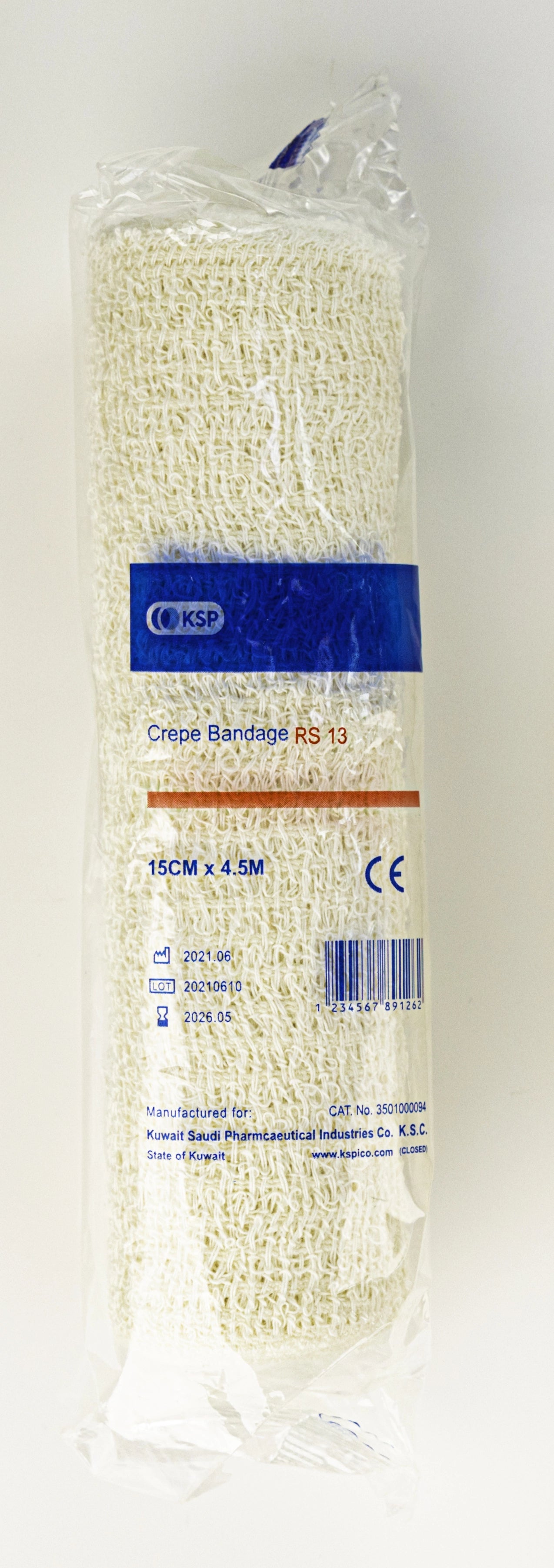 Ksp Crepe Bandage Rs 15 Cm X 4.5 M