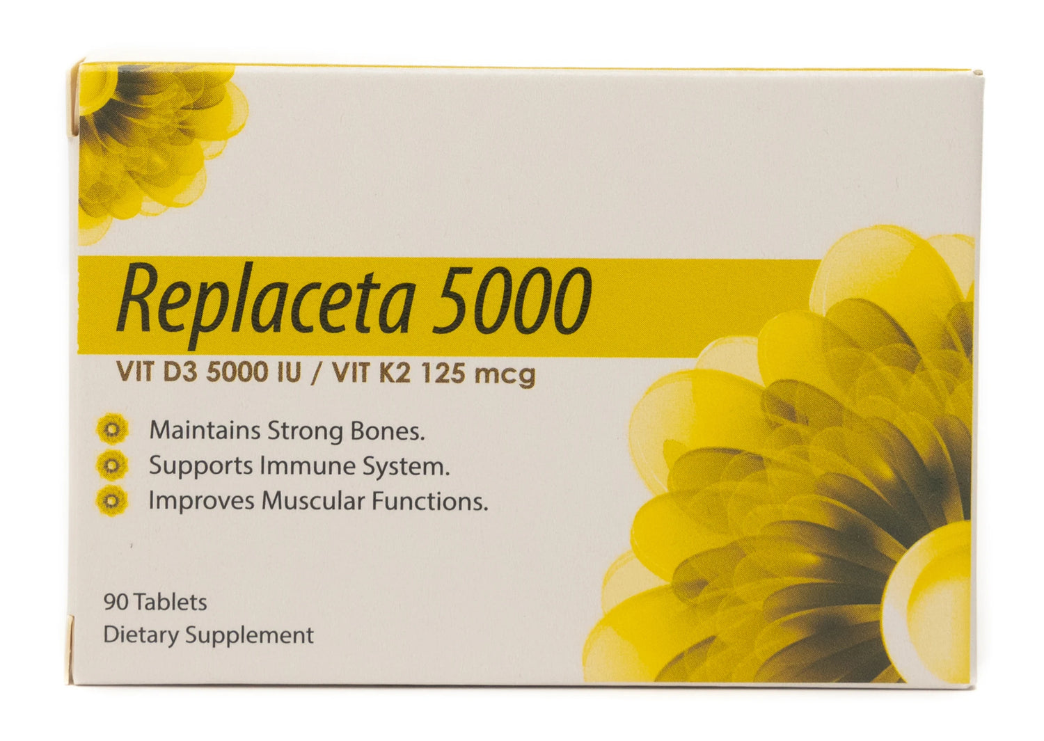Replaceta 5000 [Vitamin-D3/Vitamin-K2] 90 Tablets
