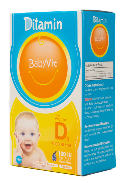 Ditamin Babyvit Vitamin D3 100 IU Drops 10Ml