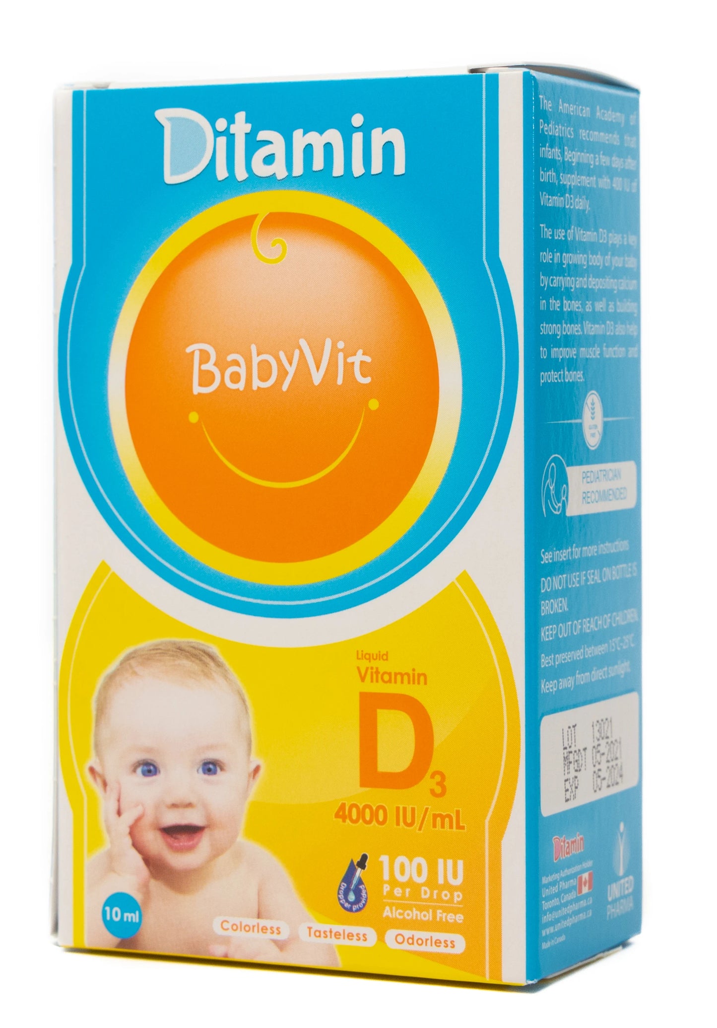Ditamin Babyvit Vitamin D3 100 IU Drops 10Ml