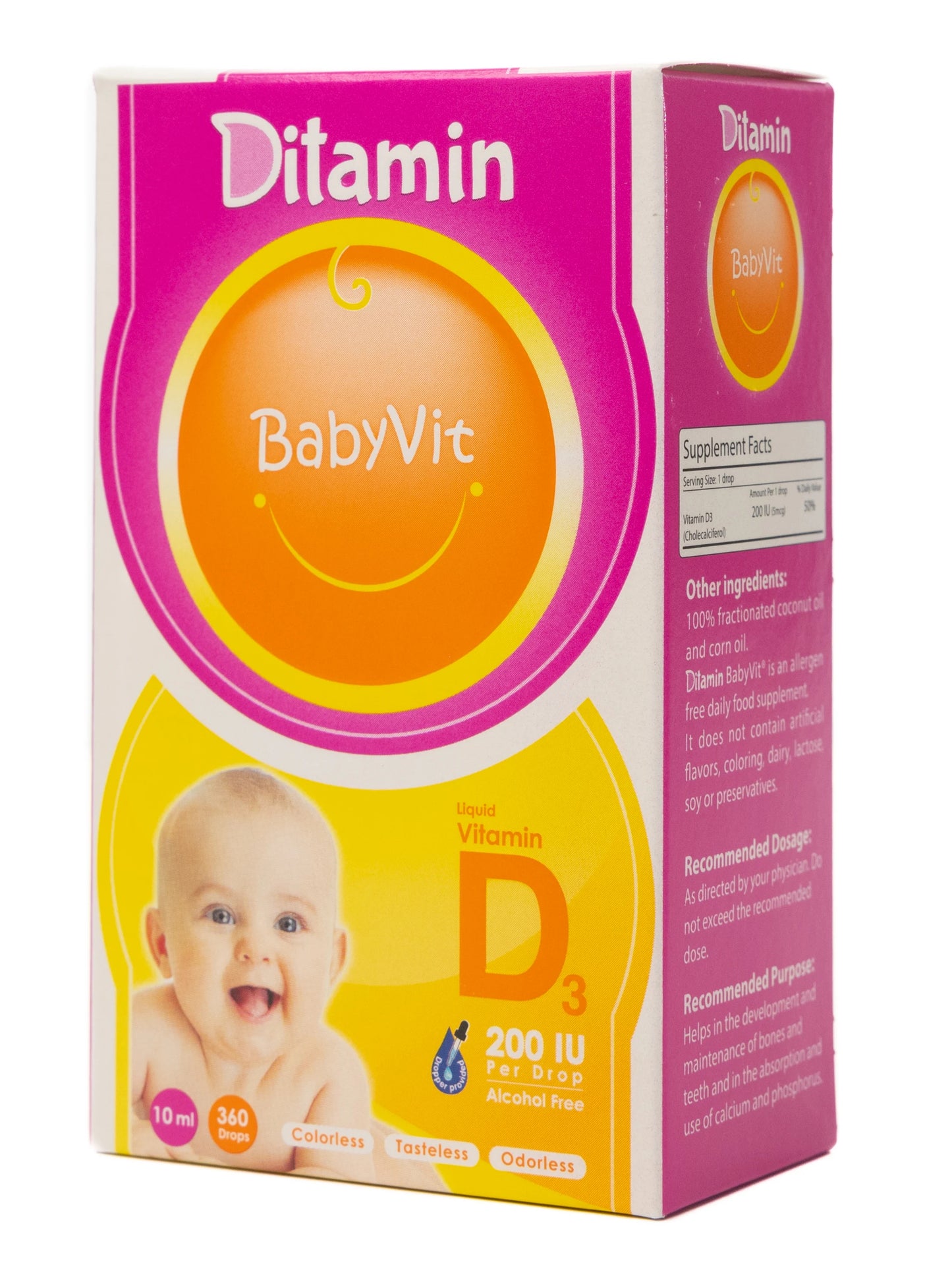 Ditamin Babyvit Vitamin D3 200 IU Drops 10Ml