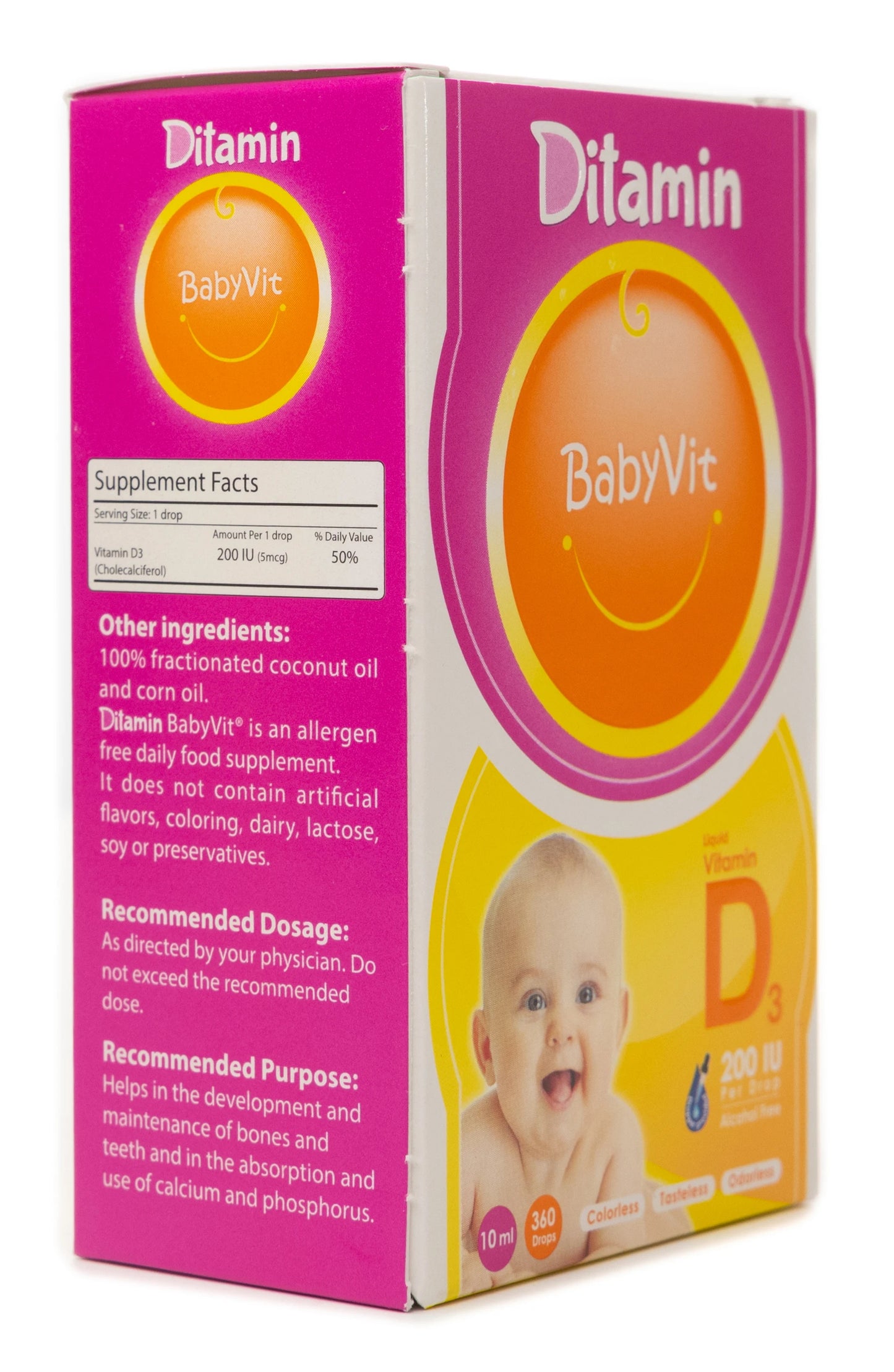 Ditamin Babyvit Vitamin D3 200 IU Drops 10Ml