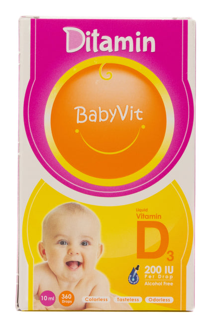 Ditamin Babyvit Vitamin D3 200 IU Drops 10Ml
