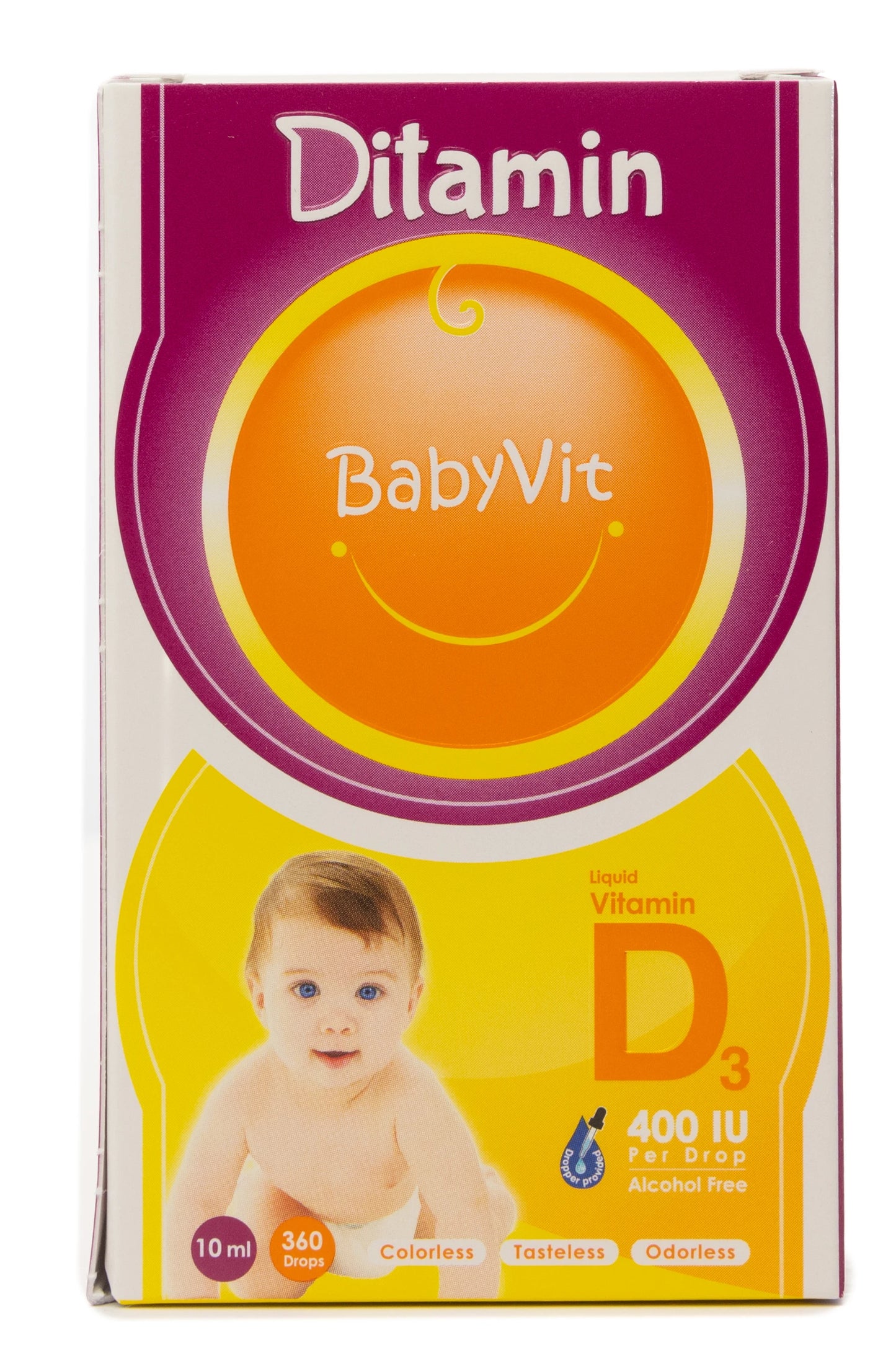 Ditamin Babyvit Vitamin D3 400 IU Drops 10Ml