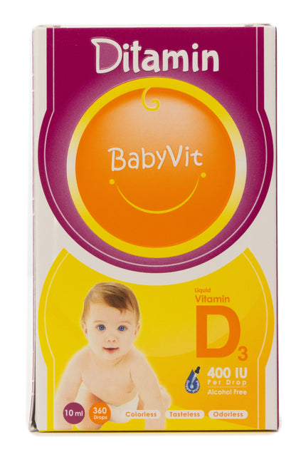 Ditamin Babyvit Vitamin D3 400 IU Drops 10Ml