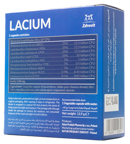 Zdrovit Lacium 50 Billion 30 Capsules