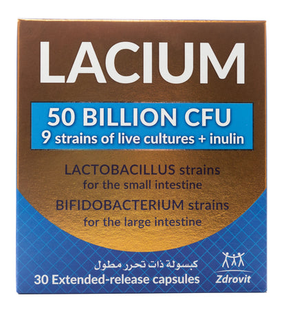 Zdrovit Lacium 50 Billion 30 Capsules