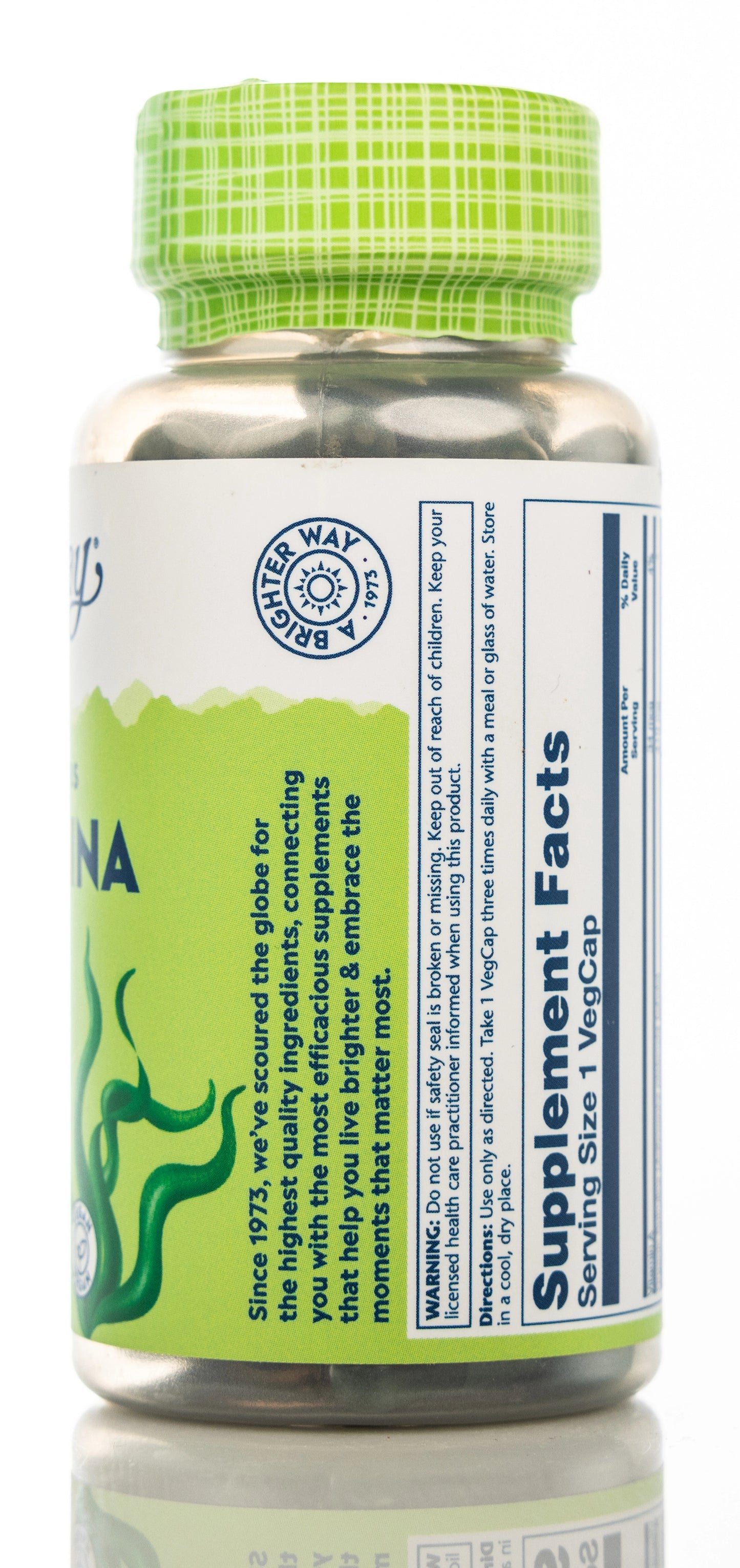 Solaray Spirulina 410mg  100 Capsules