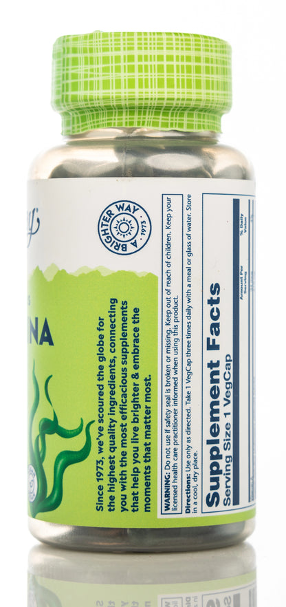 Solaray Spirulina 410mg  100 Capsules