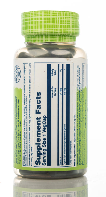 Solaray Spirulina 410mg  100 Capsules