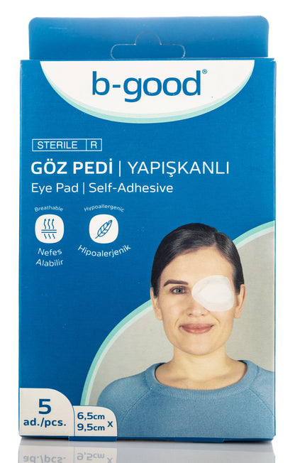 B-Good Eye Pad 6.5X9.5Cm 5 Pieces