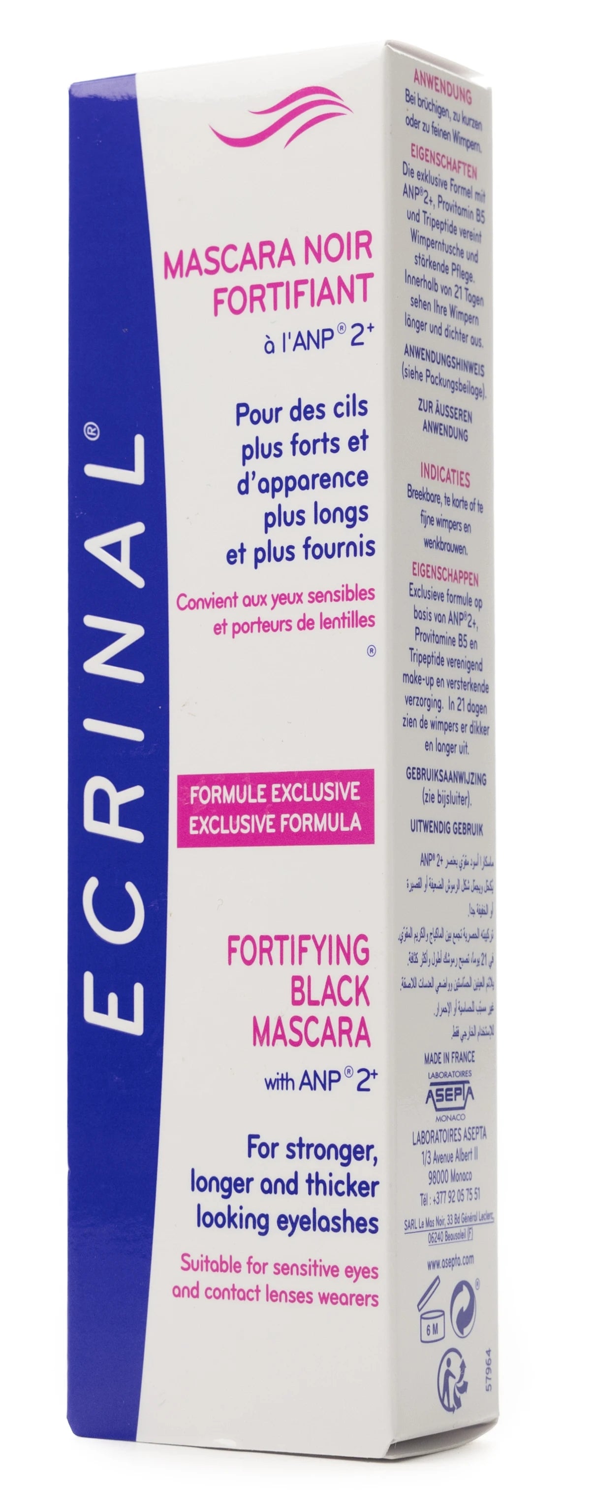 Ecrinal ANP 2+ Fortifying Black Mascara 7 Ml