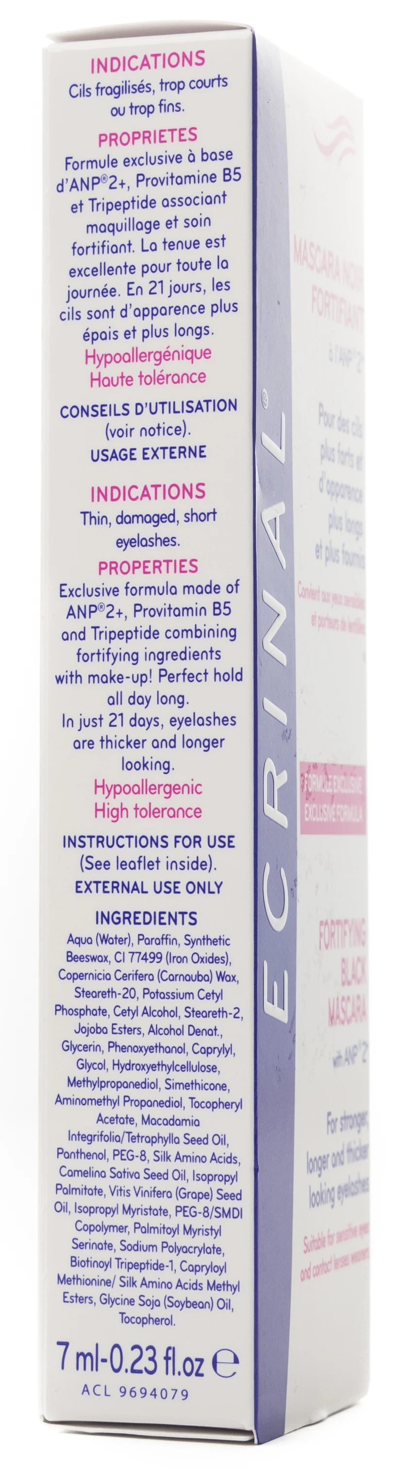 Ecrinal ANP 2+ Fortifying Black Mascara 7 Ml