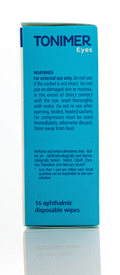 Tonimer Eyes Opthalmic Wipes 16 Pieces