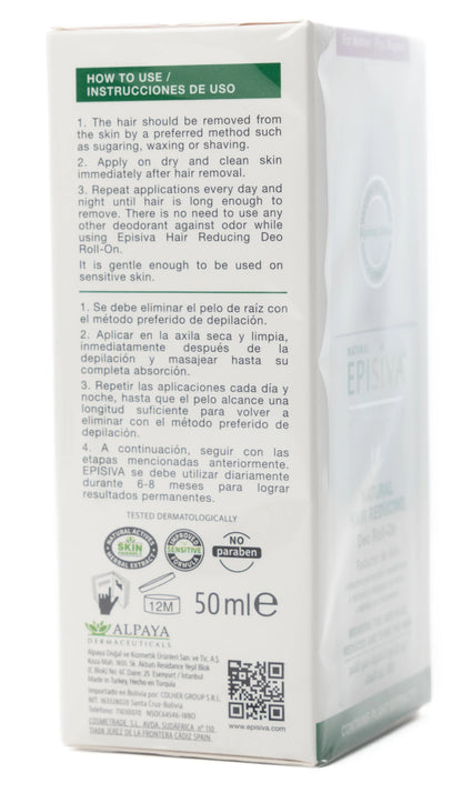 Episiva Stop Hair Growth Deo Roll-On for Women 50 Ml