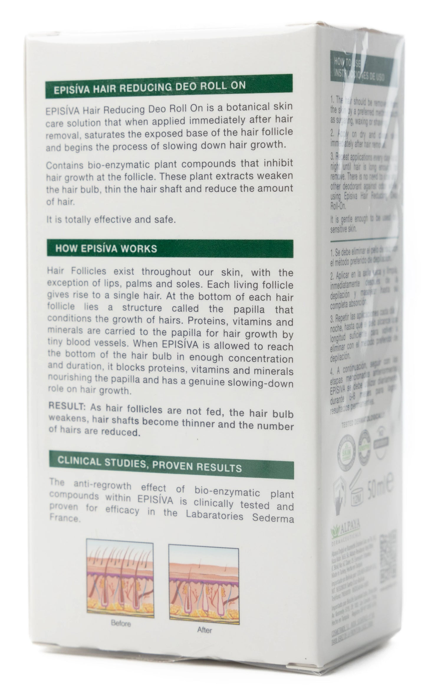 Episiva Stop Hair Growth Deo Roll-On for Men 50 Ml