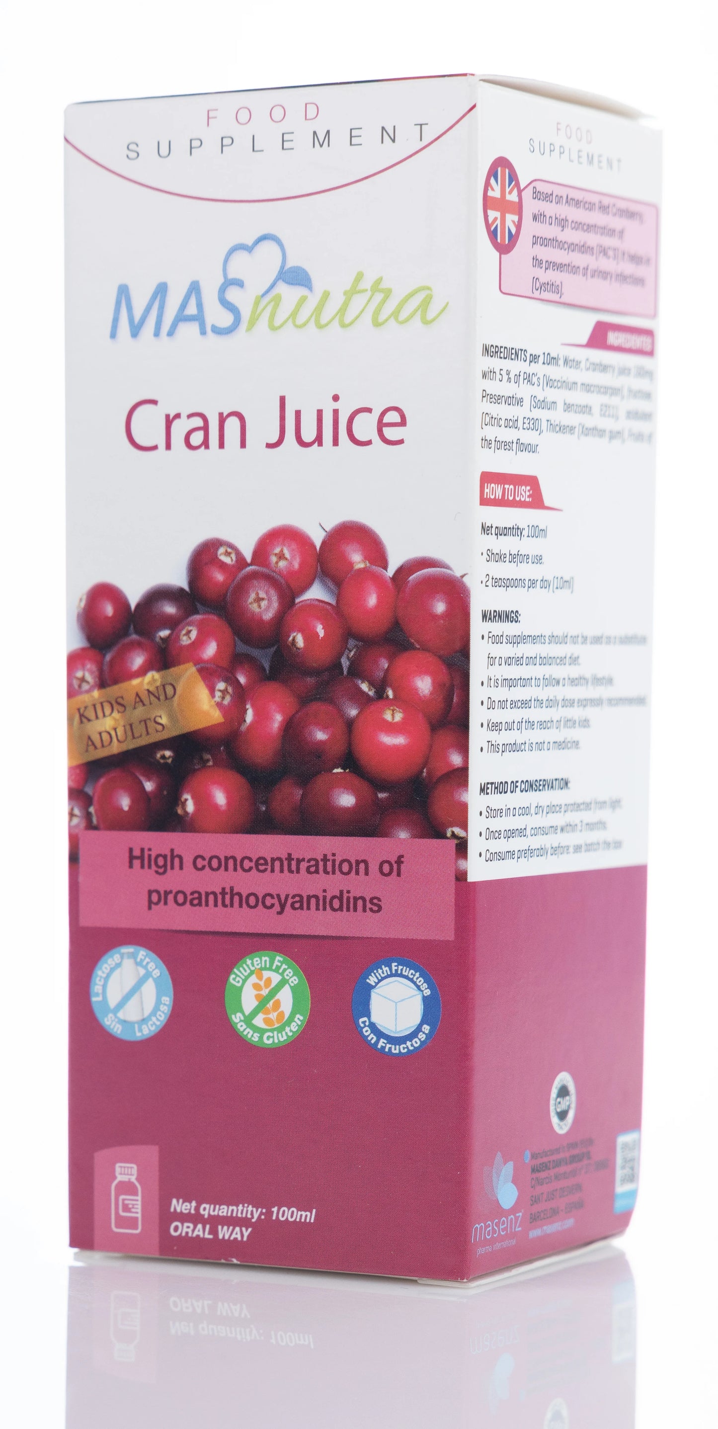 Mas Nutra Cran Juice 100 Ml