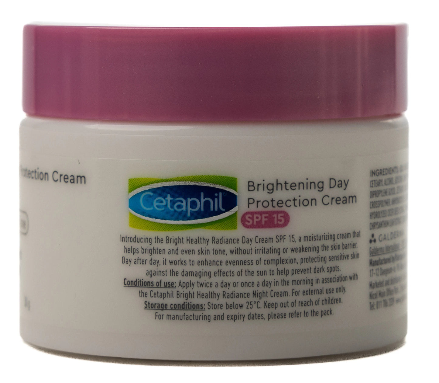 Cetaphil Bright Healthy Radiance Brightening Day Protection Cream SPF15 50 Gm