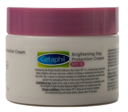 Cetaphil Bright Healthy Radiance Brightening Day Protection Cream SPF15 50 Gm