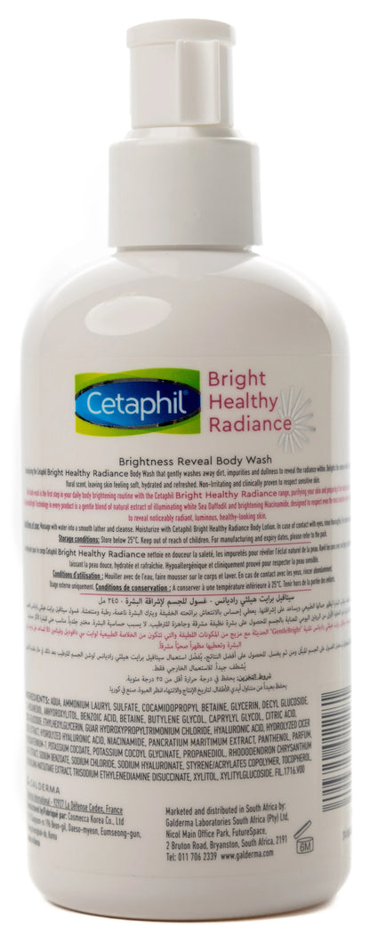 Cetaphil Bright Healthy Radiance Brightness Reveal Body Wash 245 Ml