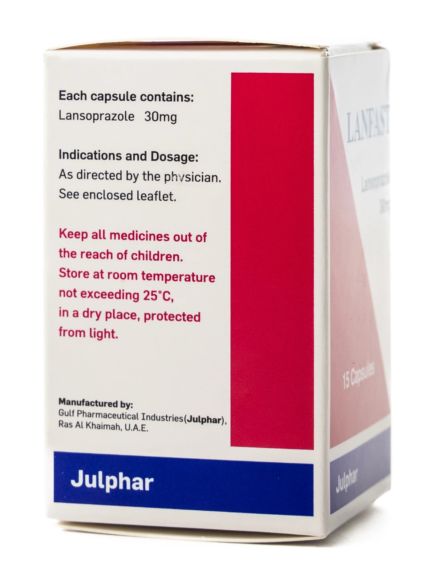 Lanfast 30Mg 15 Capsules