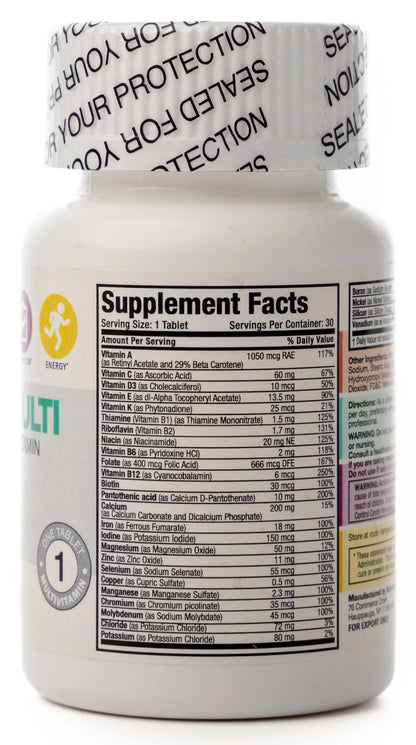 Bronson One Mega Multivitamins & Minerals 30 Tablets