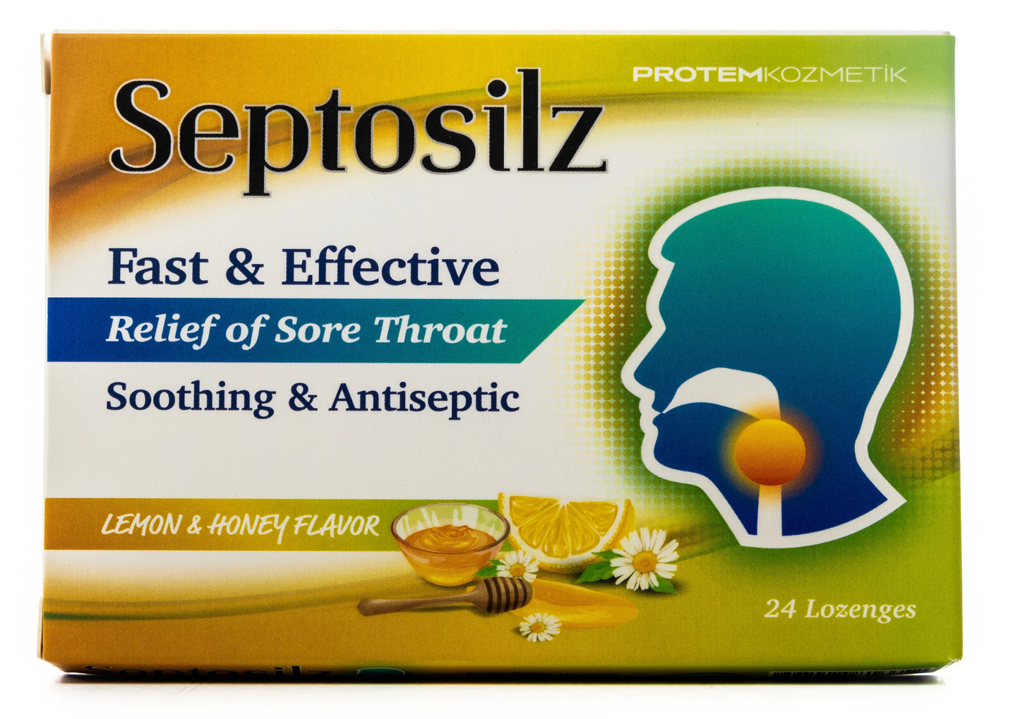 Septosilz Lemon & Honey 24 Lozenges