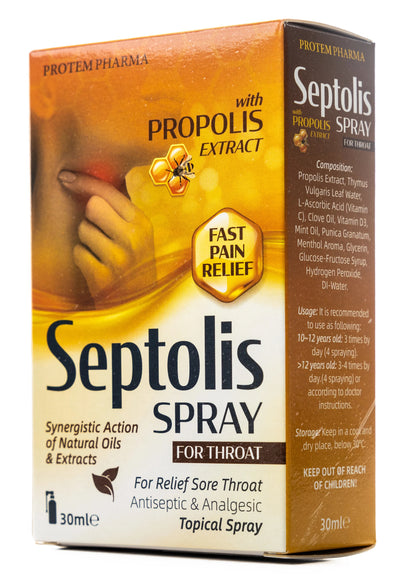 Protem Pharma Septolis Propolis Throat Spray 30ml