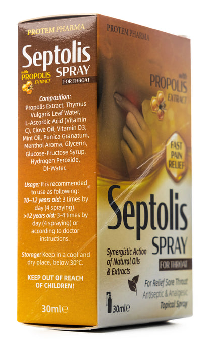 Protem Pharma Septolis Propolis Throat Spray 30ml