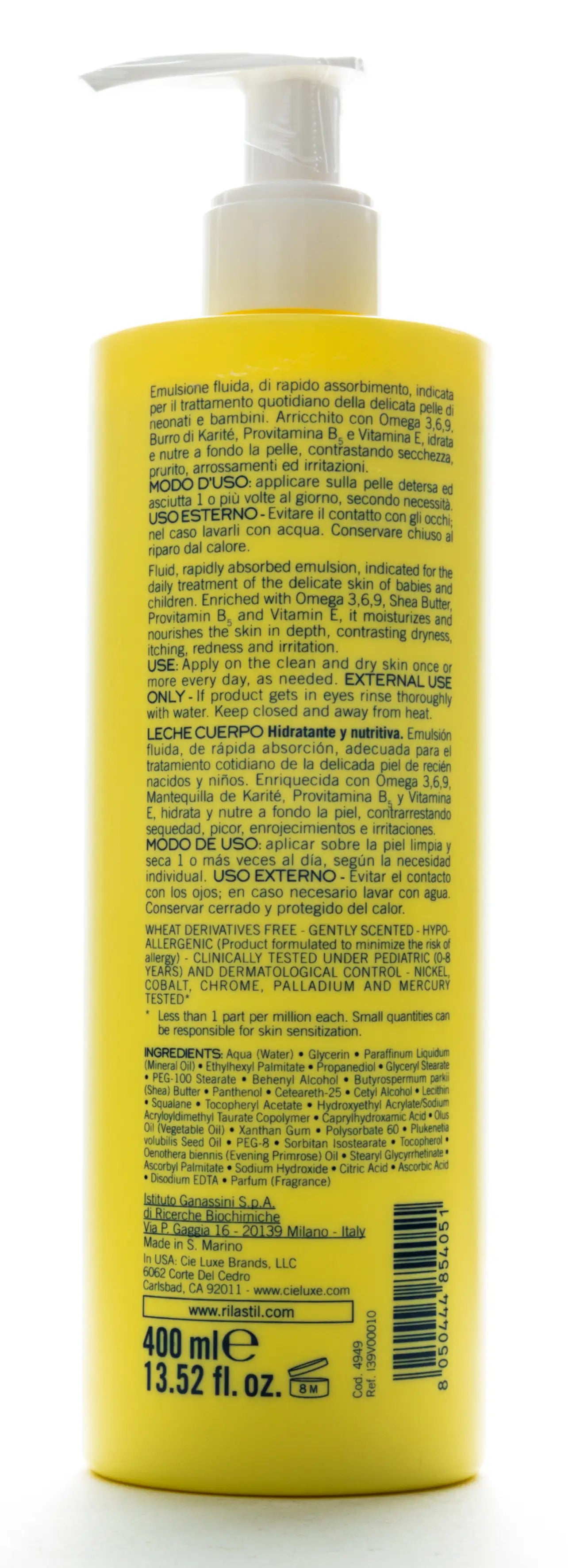 Rilastil Dermastil Pediatric Body Milk 400 Ml