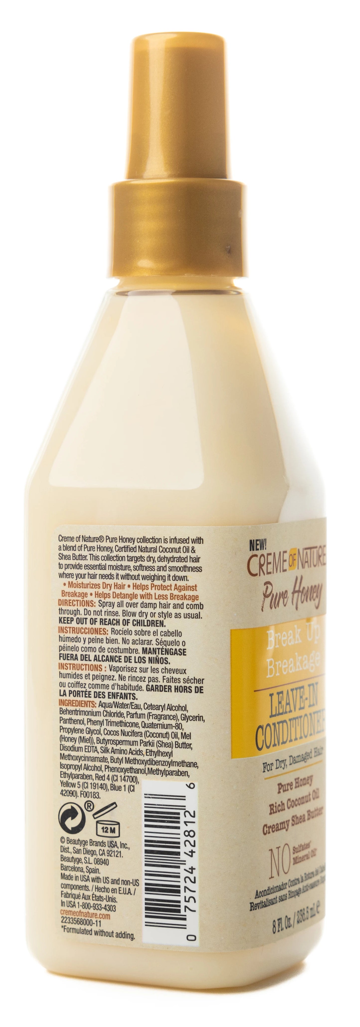 Creme of Nature Pure Honey Break Up Breakage Leave-In Conditioner 236.5 Ml